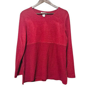 Vintage Miranda K Sweater Women's Size 18M Sparkle Red USA Lightweight Holidays